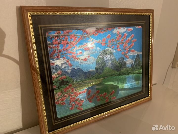 Картина переливающаяся 26х21 см бу