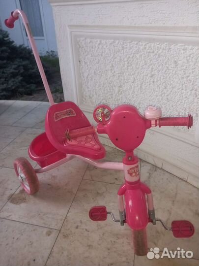 Детский велосипед с ручкой бу