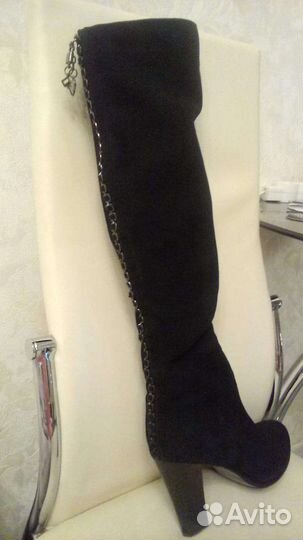 Сапоги евро зима замша женские 38 размер