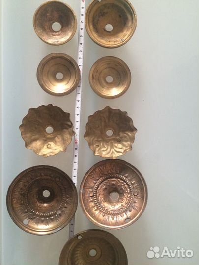 Бронзовые детали реставрации светильник люстра бра