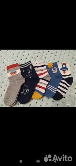 Детские носки 5шт в наборе. Новые