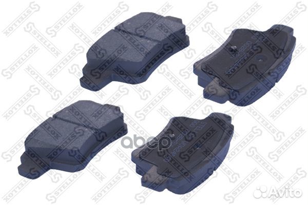 000 002B-SX колодки дисковые задние с антискри