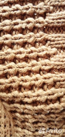 Теплый вязаный шарф