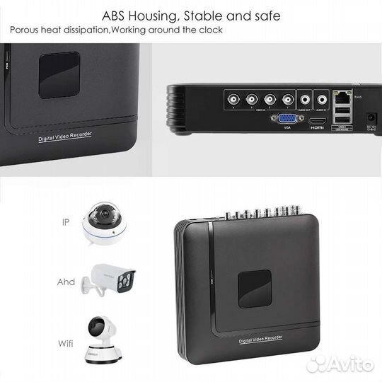 Видеорегистратор (DVR) гибридный 5MP на 4 канала