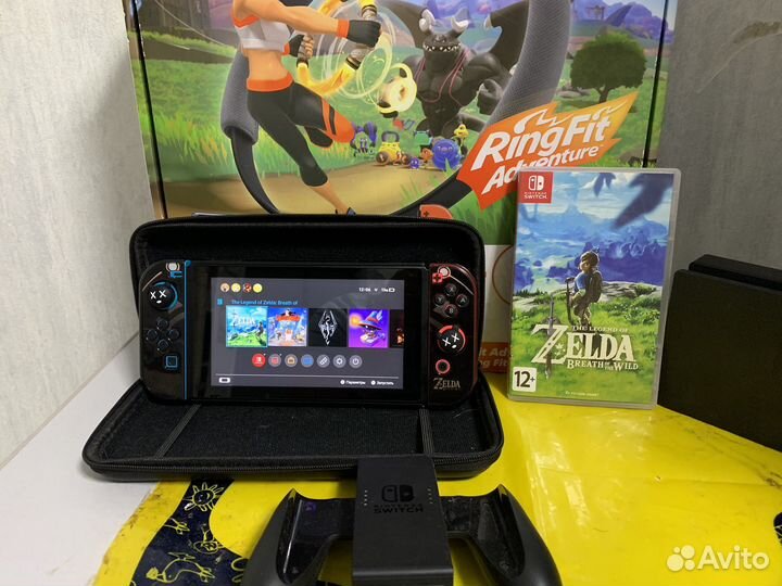 Nintendo Switch RingFit+картридж Zelda BotW