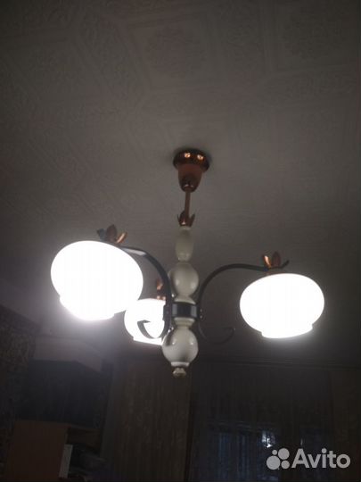 Люстра Винтаж, светильники настенные чешские