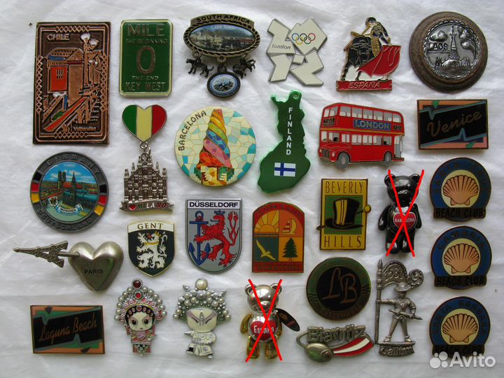 Магниты на холодильник. Часть 2. Зарубежные металл