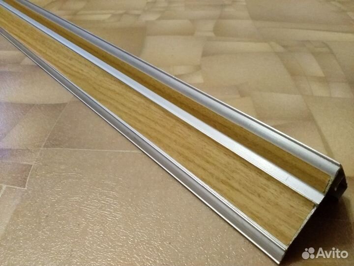 Карниз для штор двухрядный алюминиевый 2м46см