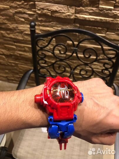 Игрушка Часы-проектор супергерои человек-паук