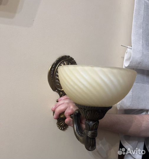 Люстра потолочная бронза бу