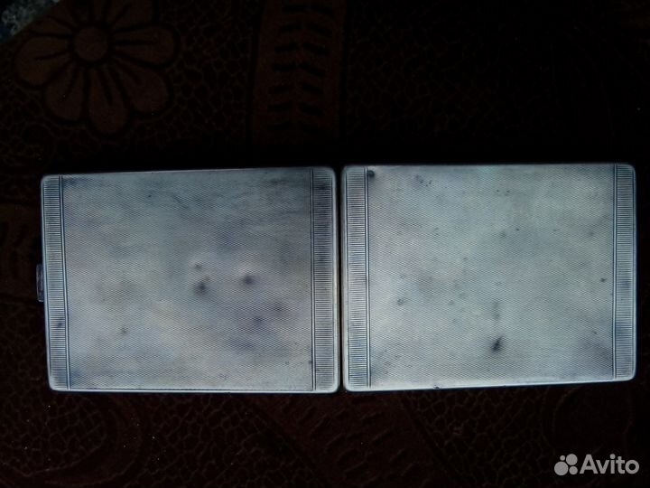 Немецкий серебрянный портсигар