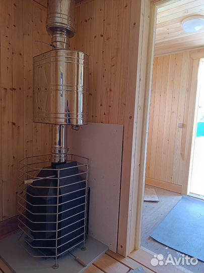 Каркасная баня 4*2,5 м в наличии