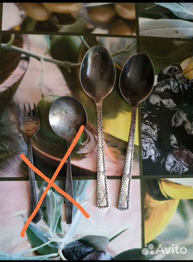 Ложки вилки мельхиоровые СССР