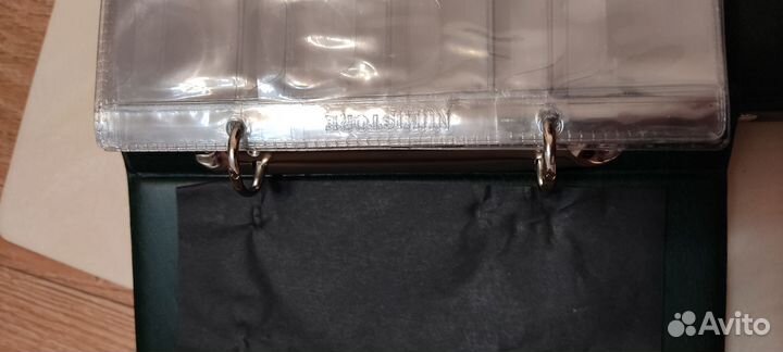 Альбомы для монет на кольцах кожзам