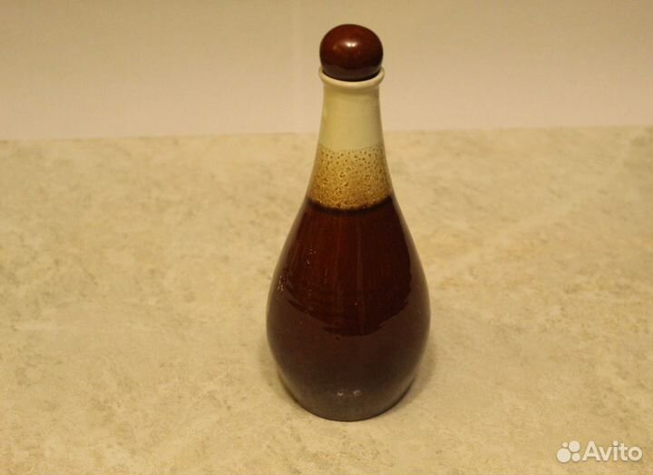 Декоративная ваза бутыль графин с пробкой