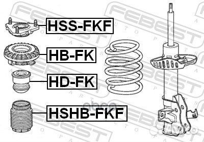 Опора переднего амортизатора hssfkf Febest