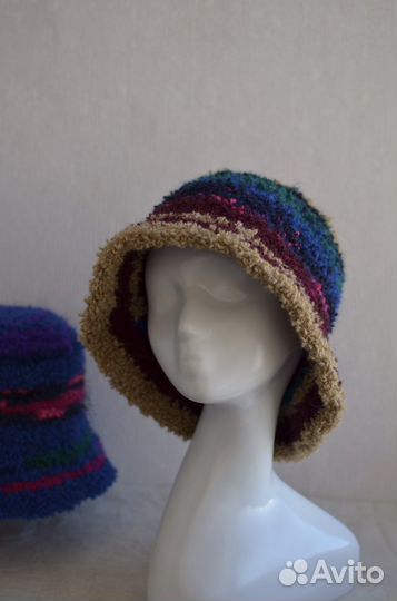 Панама женская теплая шерстяная шапка