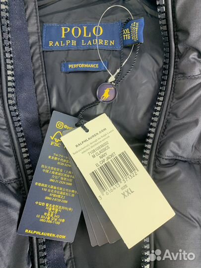 Пуховик мужской polo ralf lauren оригинал