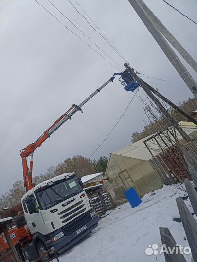 Аренда и услуги манипулятора, стрела 5 т, 15 м, борт 10 т, 6 м