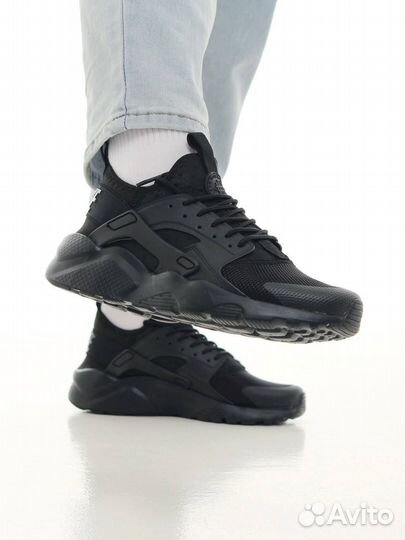 Кроссовки Nike Air Huarache black white