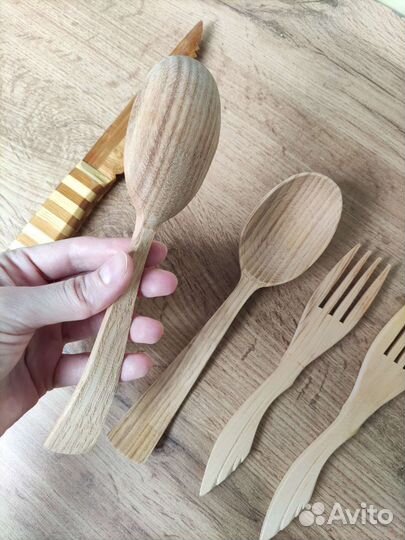 Деревянная посуда. Продаётся только набором