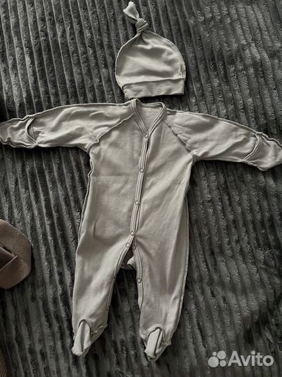 Вязанный плед на выписку