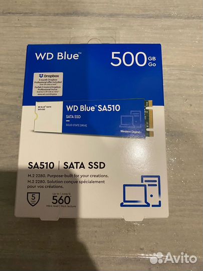 Жесткий диск 500 гб ssd m2 (новый)