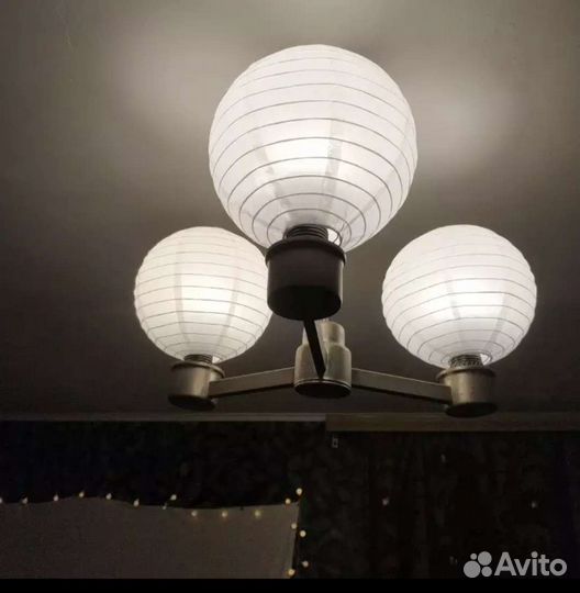 Люстра-шар из рисовой бумаги