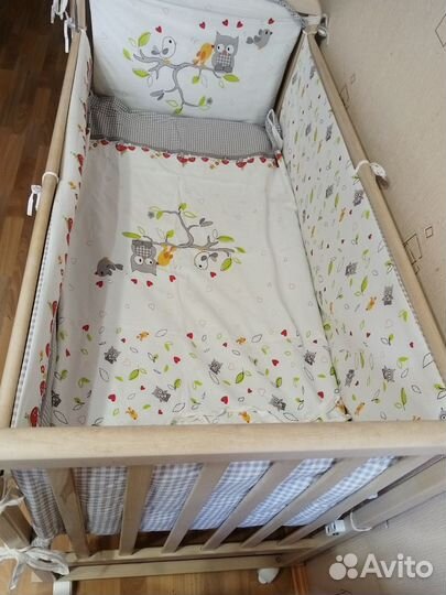 Детская кроватка бу полный комплект