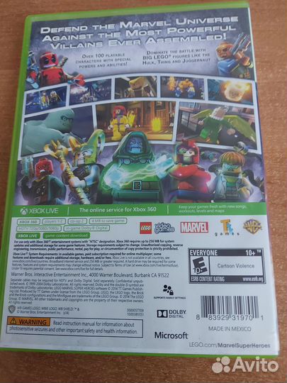 Lego marvel super heroes xbox 360