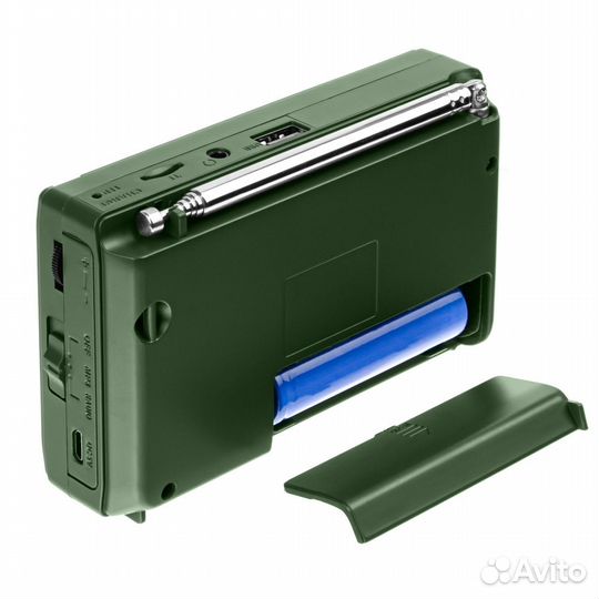 Радиоприемник мини-аудио Заря, FM/св/кв1/кв2, MP3