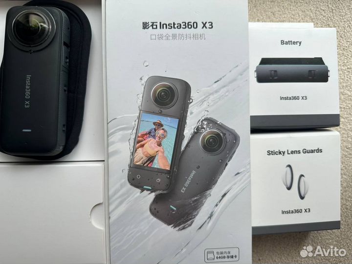 Insta 360 one x3 + допы