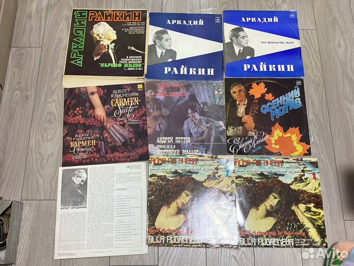 Виниловые пластинки мелодия СССР