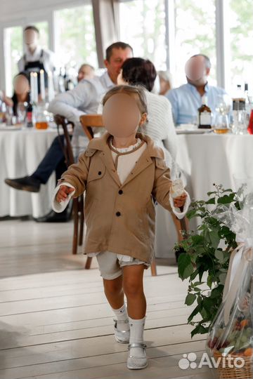 Пальто и платье детское ettoi 2 года