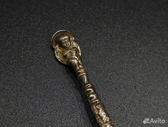 Крестильная детская ложка Ангел Херувим серебро