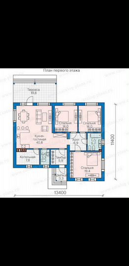Дом 127 м² на участке 6,2 сот.