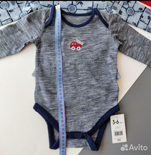 Комплект новых боди на мальчика 68 Mothercare