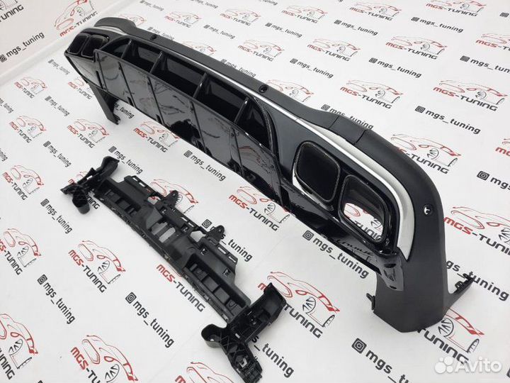 Диффузор с Black насадками GLC X253 рест. 63 AMG