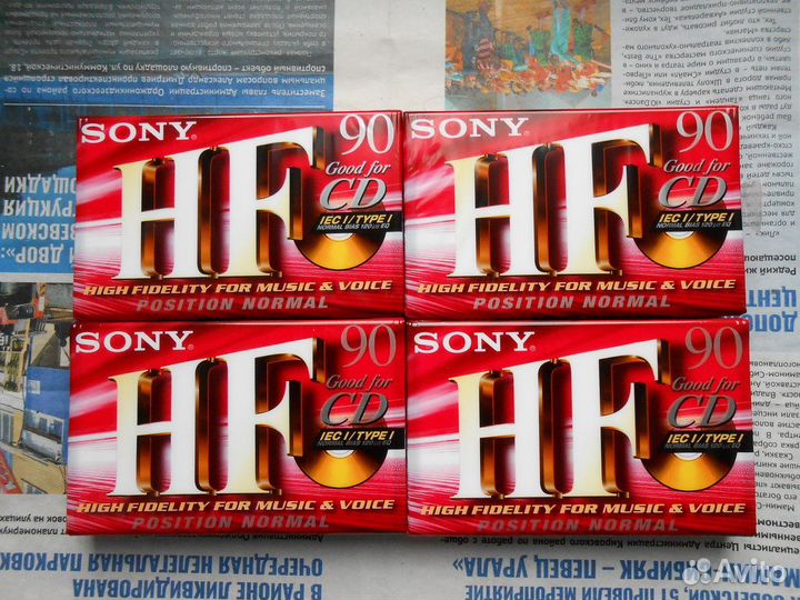 Аудио кассеты maxell sony запечатанные