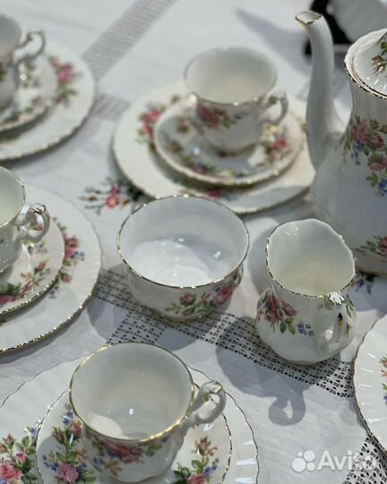 Royal albert фарфор, кофейный сервиз. Винтаж