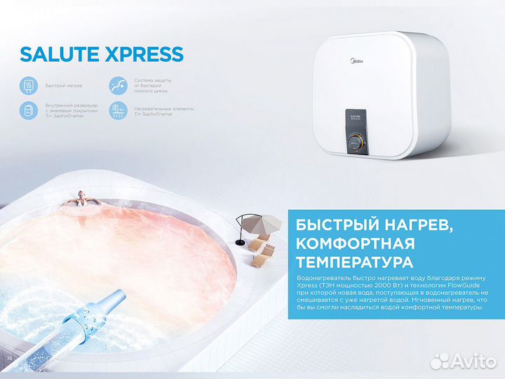 Водонагреватель midea Xpress под раковину