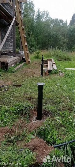 Фундамент на винтовых сваях