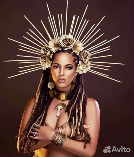 Корона-ободок с лучами