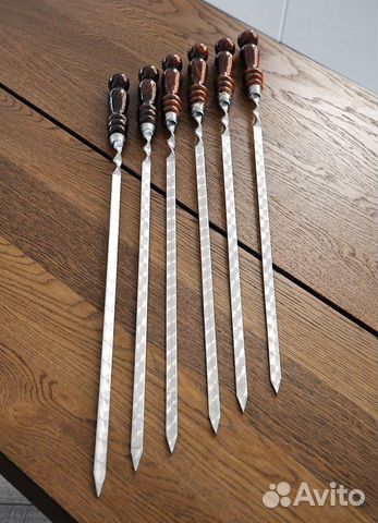 Набор из 6-ти шампуров с дер. ручкой, 50 см