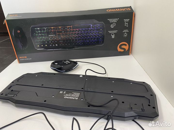 Клавиатура, мышь SunWind SW-S510G