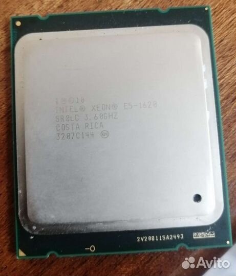 Процессор intel xeon e5 1620 3. 6 GHZ