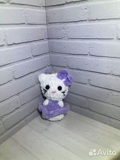 Брелки вязанные, брелок мишка, брелрк зайчик