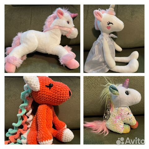 Мягкая игрушка лошадка-единорог