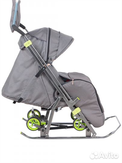 Зимняя санки-коляска Nika новая