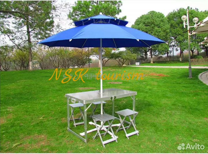 Зонт пляжный 2х ярусный размер купола 280см